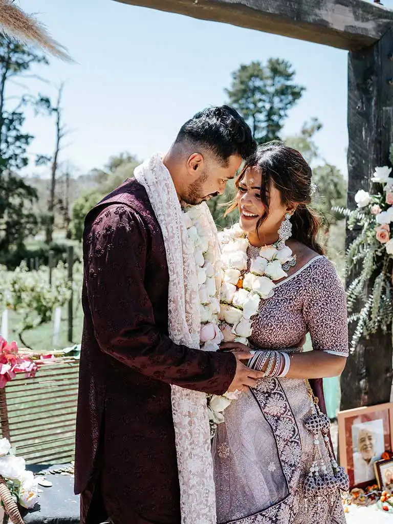 The Little Vineyard Shaadi Wedding couple